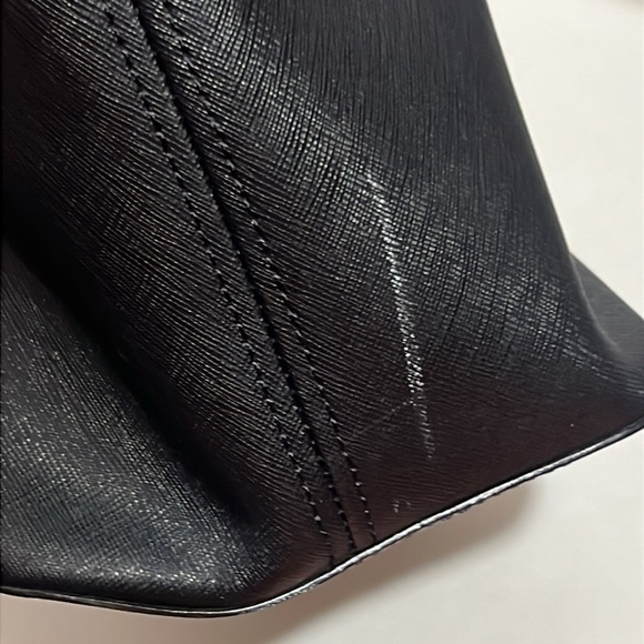 Michael Kors Black Saffiano Large Tote with Gold Accents - Picture 12 of 14